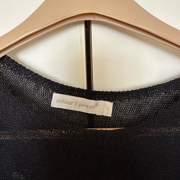 Colour 5 Power Black Woven Sweater L - Picture 2 of 6